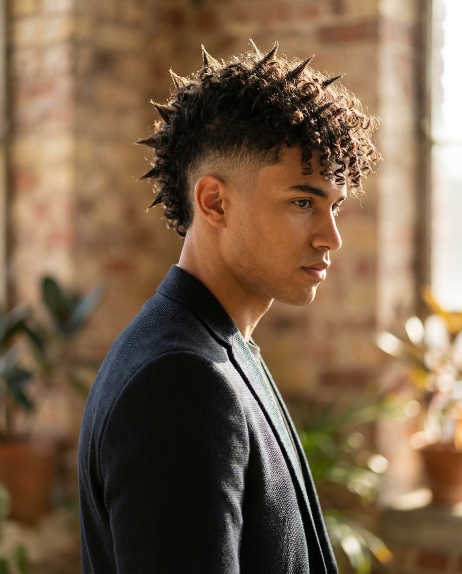Edgy Texture Styles Reference: 15 Ways To Wear Spiky Hair For Curly Hair
