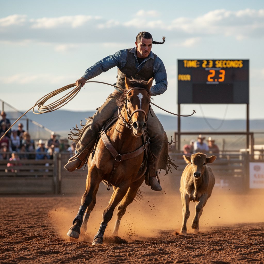 Calf Roping Gallery: Rodeo Skill Event Styles | Precision Meets Style