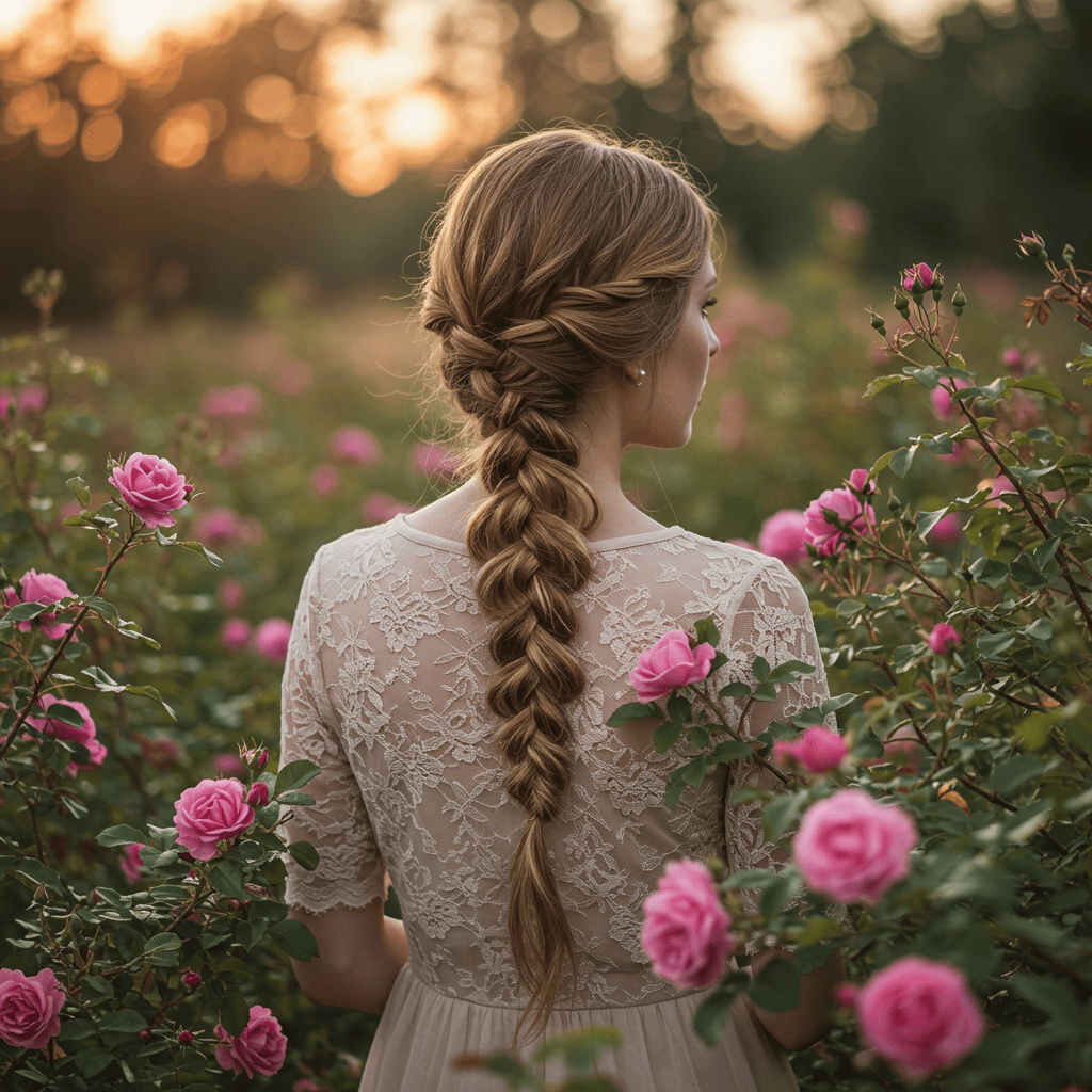 Sweet Briar Side Braid | Cottagecore Hair Romance: Whimsical Natural Styles