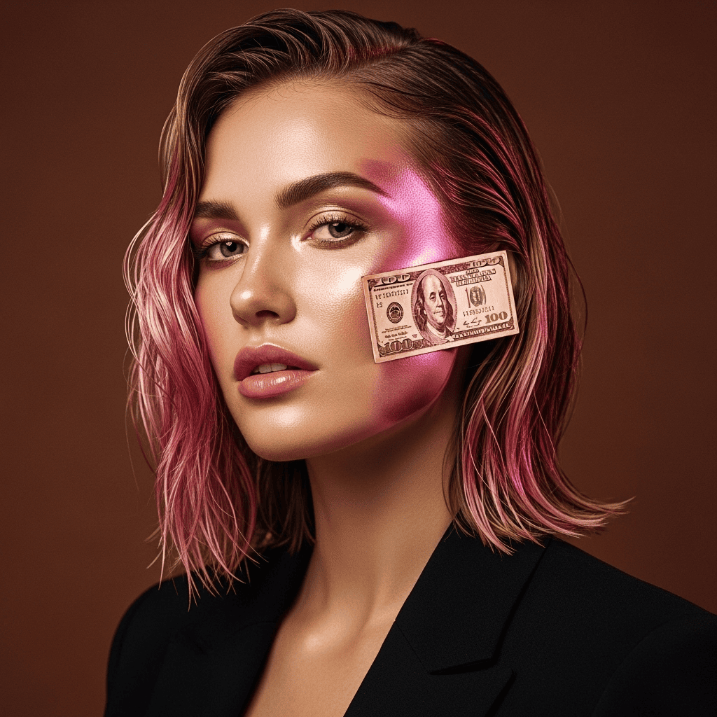 Rose Gold Fashion Streaks | Money Piece Highlights: The Face-Framing Trend
