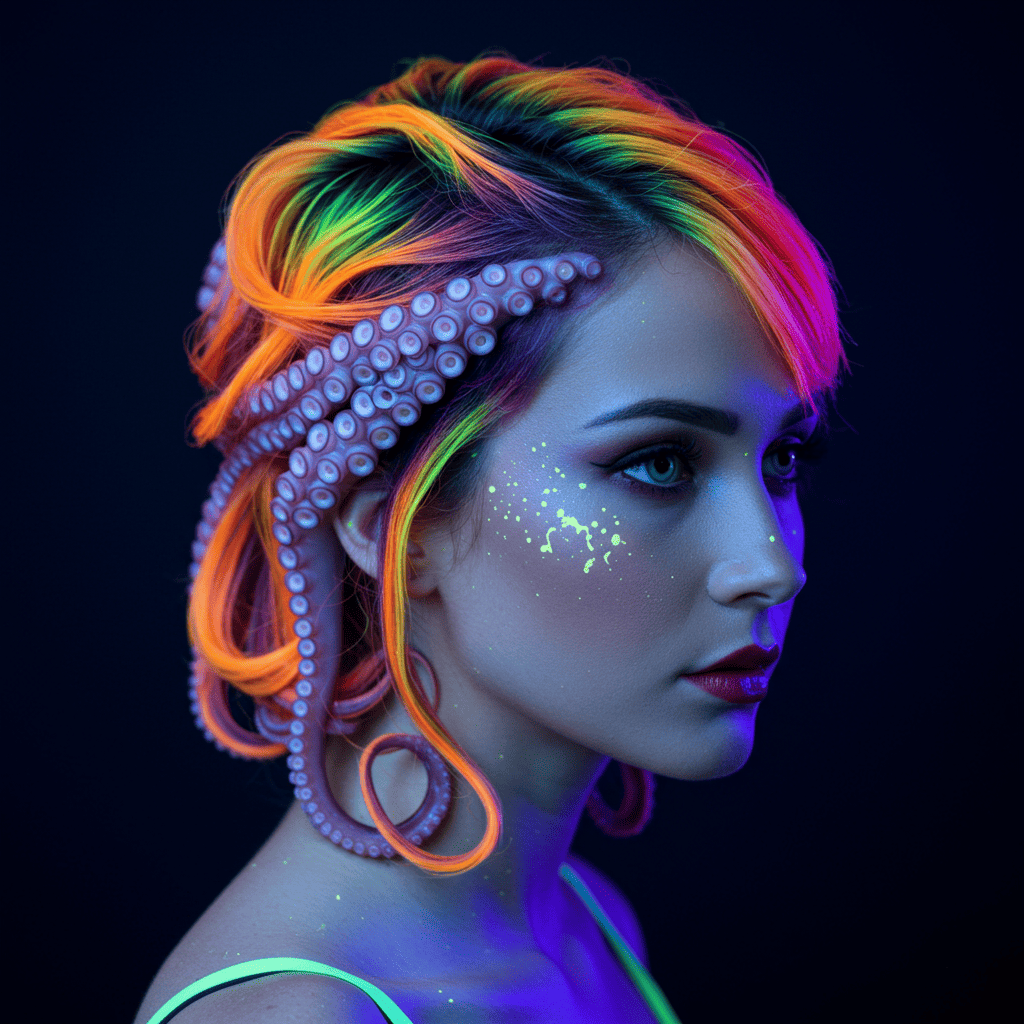 Neon Accent Octopus Octopus Haircut The Viral Sensation Explained