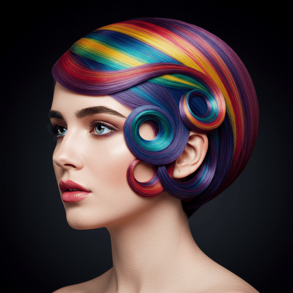 Rainbow Creative Octopus Octopus Haircut The Viral Sensation Explained(00)