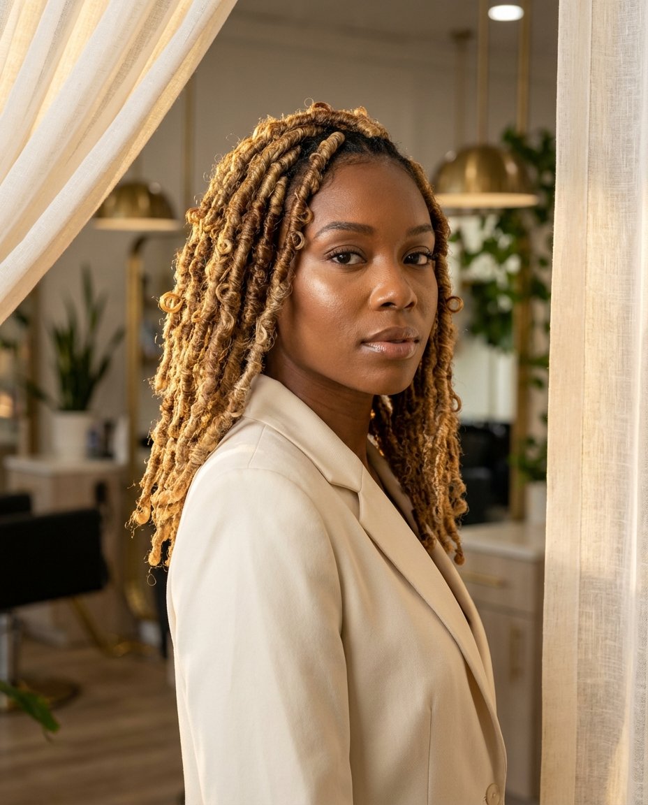 5 Sunkissed Butterfly Locs for Medium Hair: The Ultimate Glow-Up Guide ...